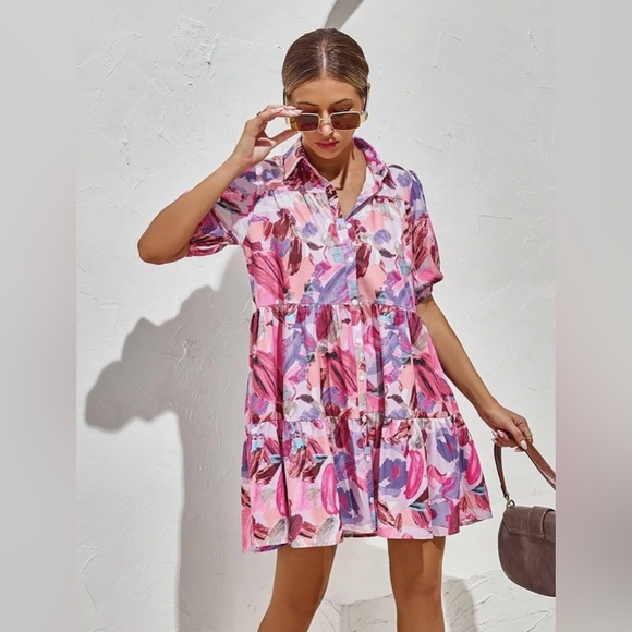 Trends Aveloria Rosie Women's Random Print Elegant Short Dress - Picture 3 of 14